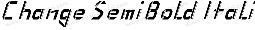 Change SemiBold Italic字体转换